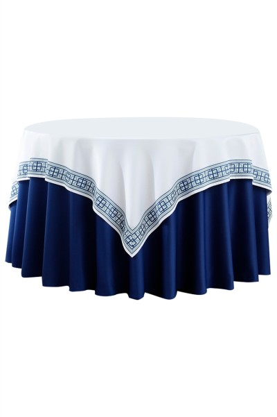Customized hotel banquet tablecloth Personally designed European-style anti-wrinkle jacquard high-end hotel club table cover 120CM, 140CM, 150CM, 160CM, 180CM, 200CM, 220CM SKTBC051 front view